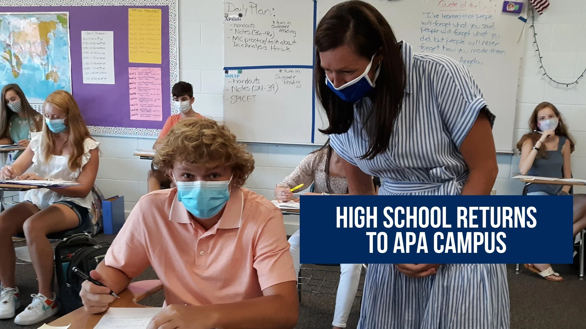 High School returns to APA campus