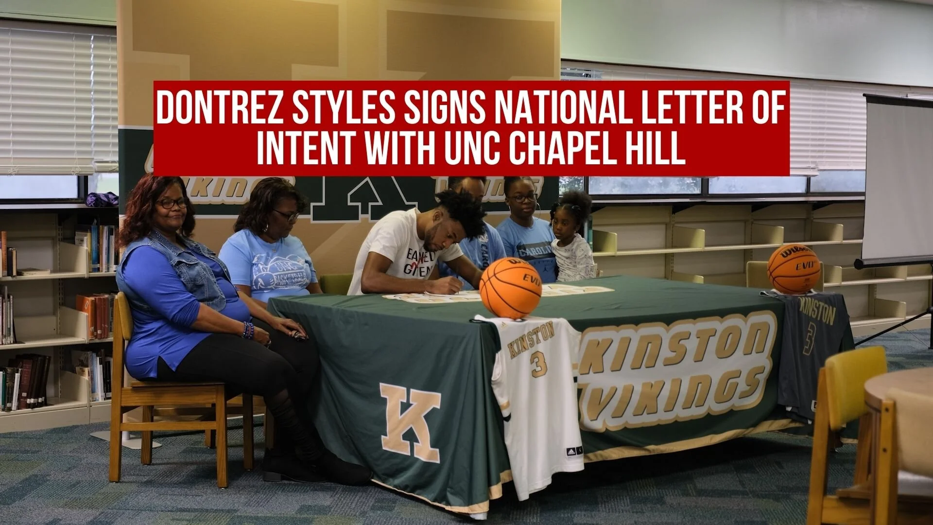 Dontrez Styles signs National Letter of Intent with UNC Chapel Hill