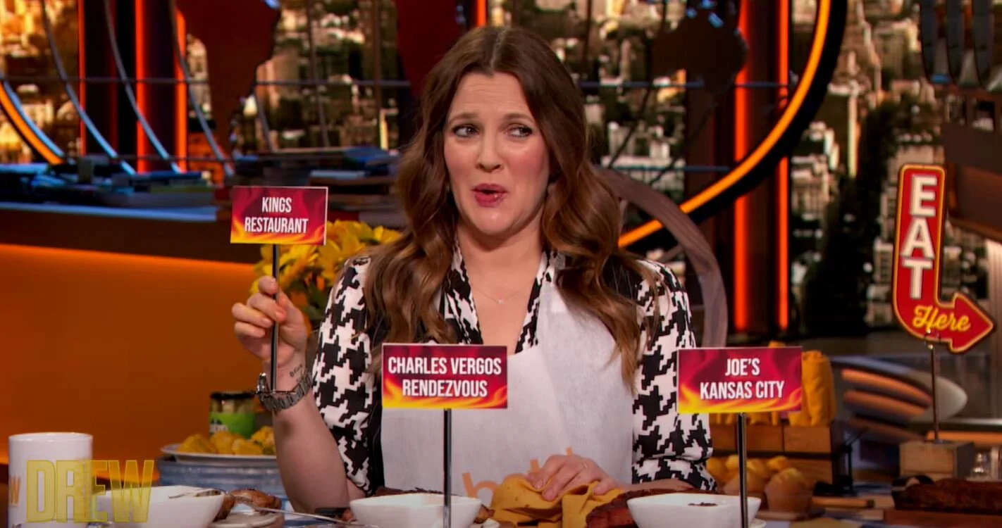 King's Restaurant wins Drew Barrymore's Battle of the Bites BBQ ribs episode with a tie