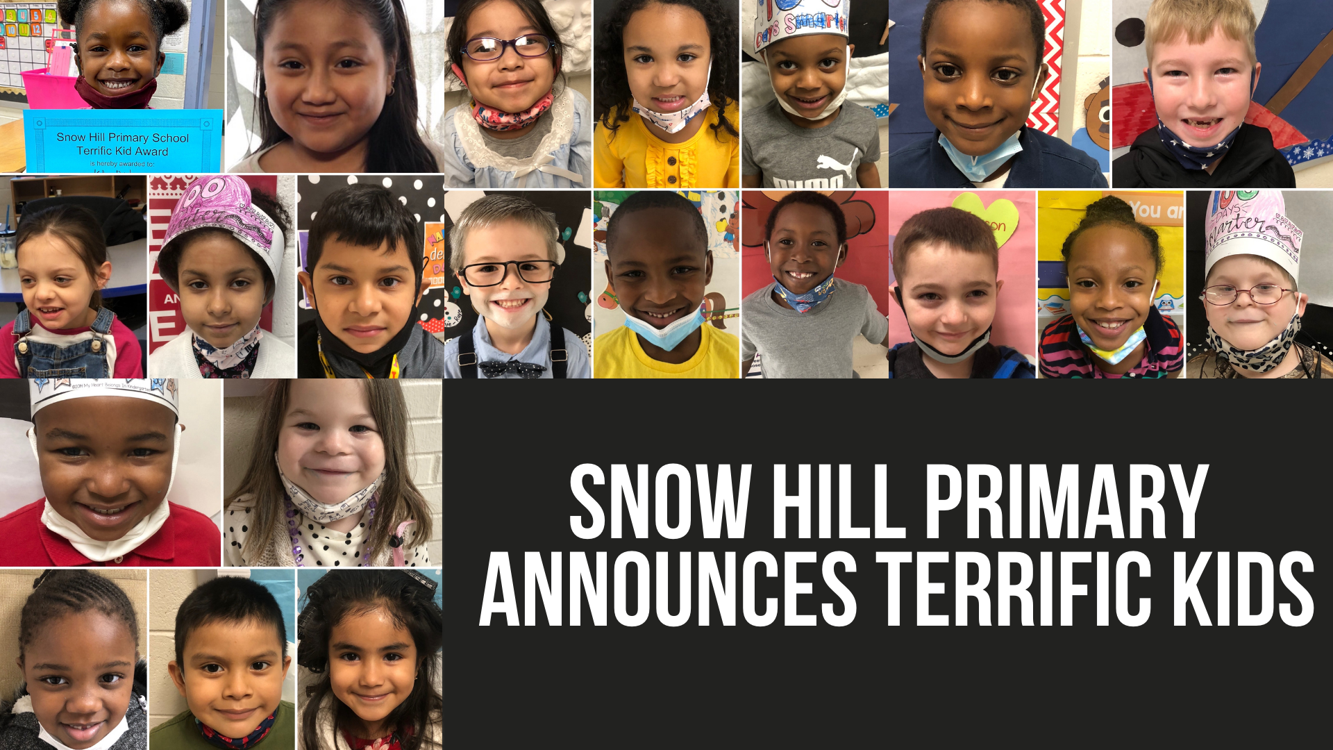 Snow Hill Primary announces  Terrific Kids
