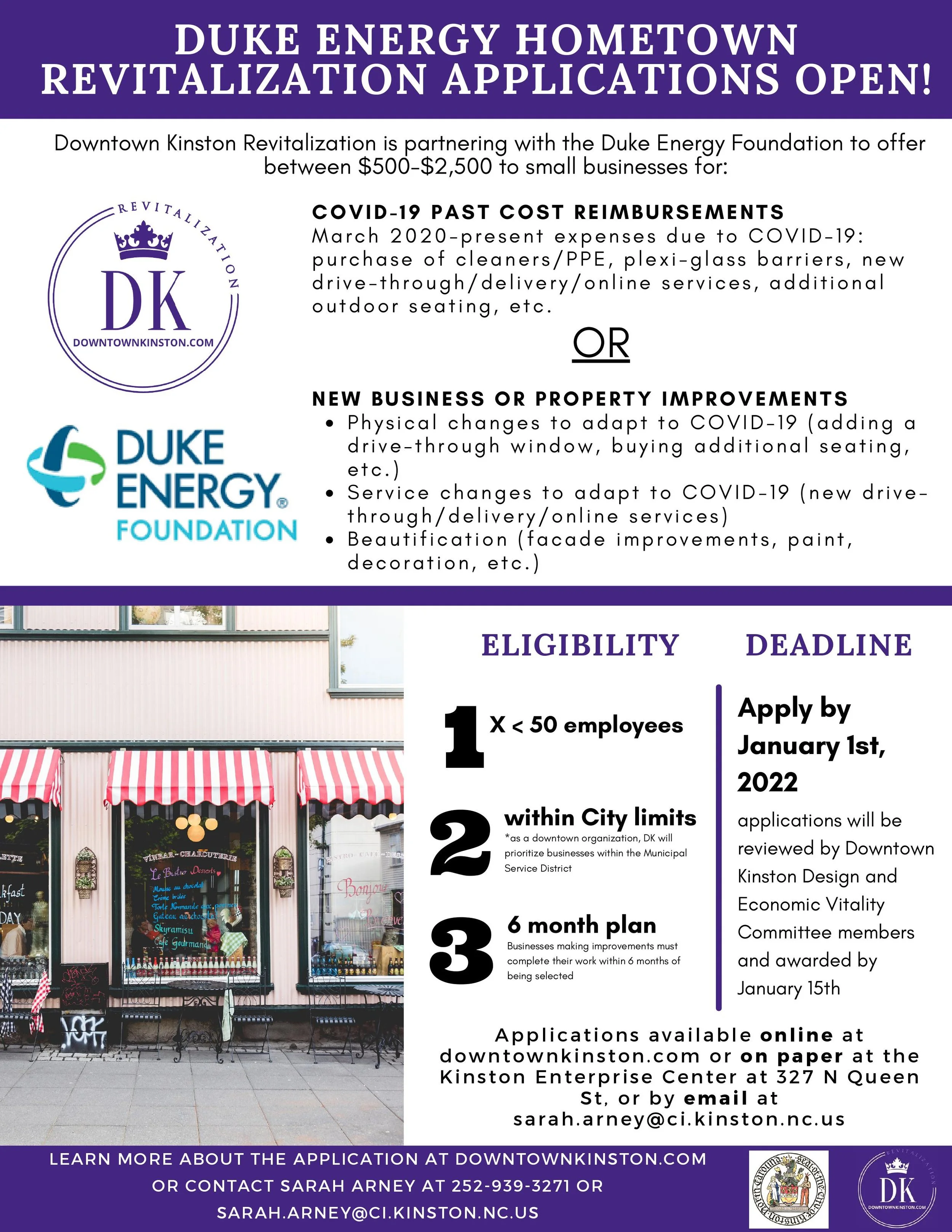 Duke Energy Foundation Small Business Grant LIVE