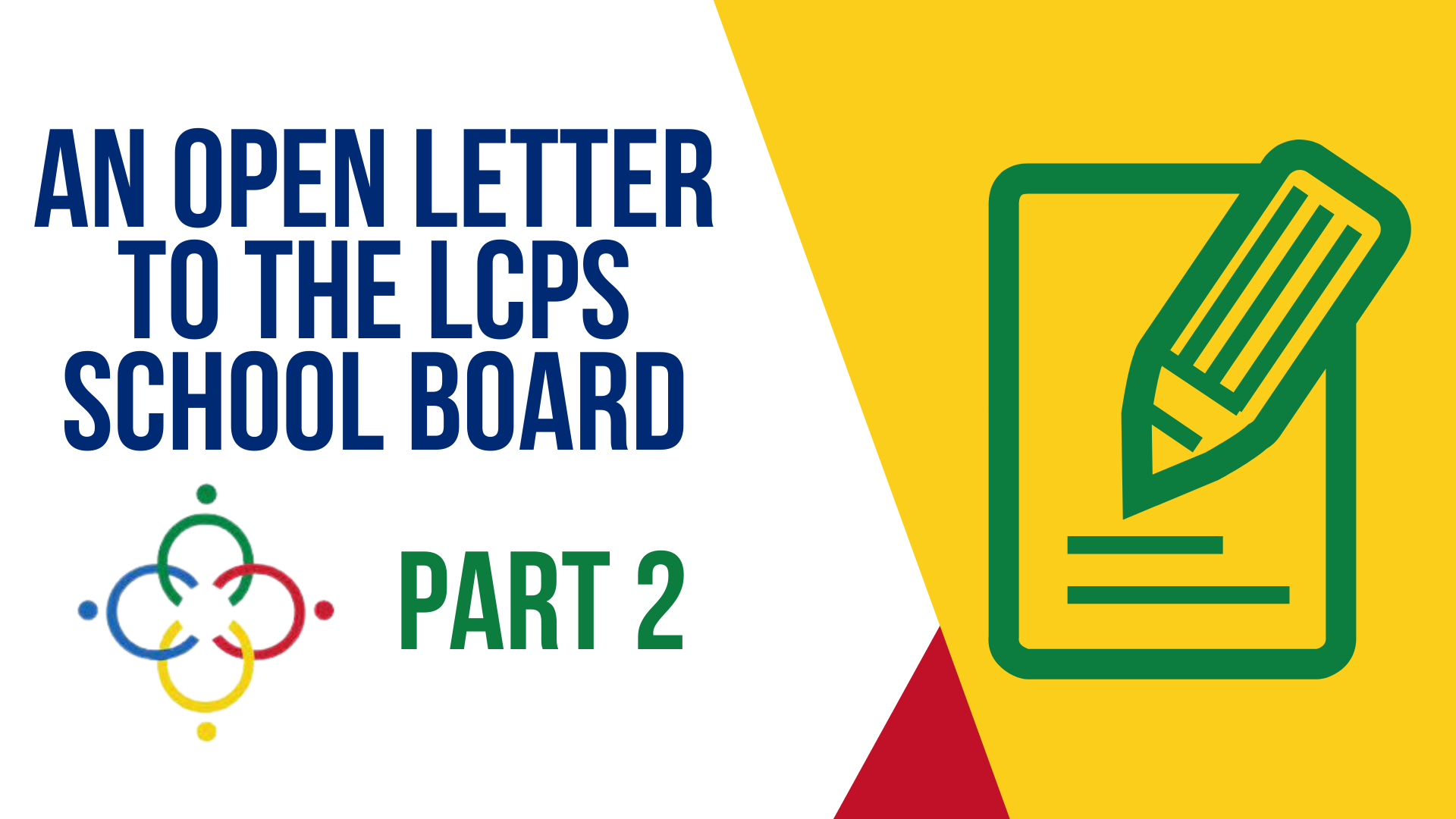 An Open Letter To The LCPS School Board Part 2 Board Letter Follow up An open letter to the lcps school board part 2 board letter follow up