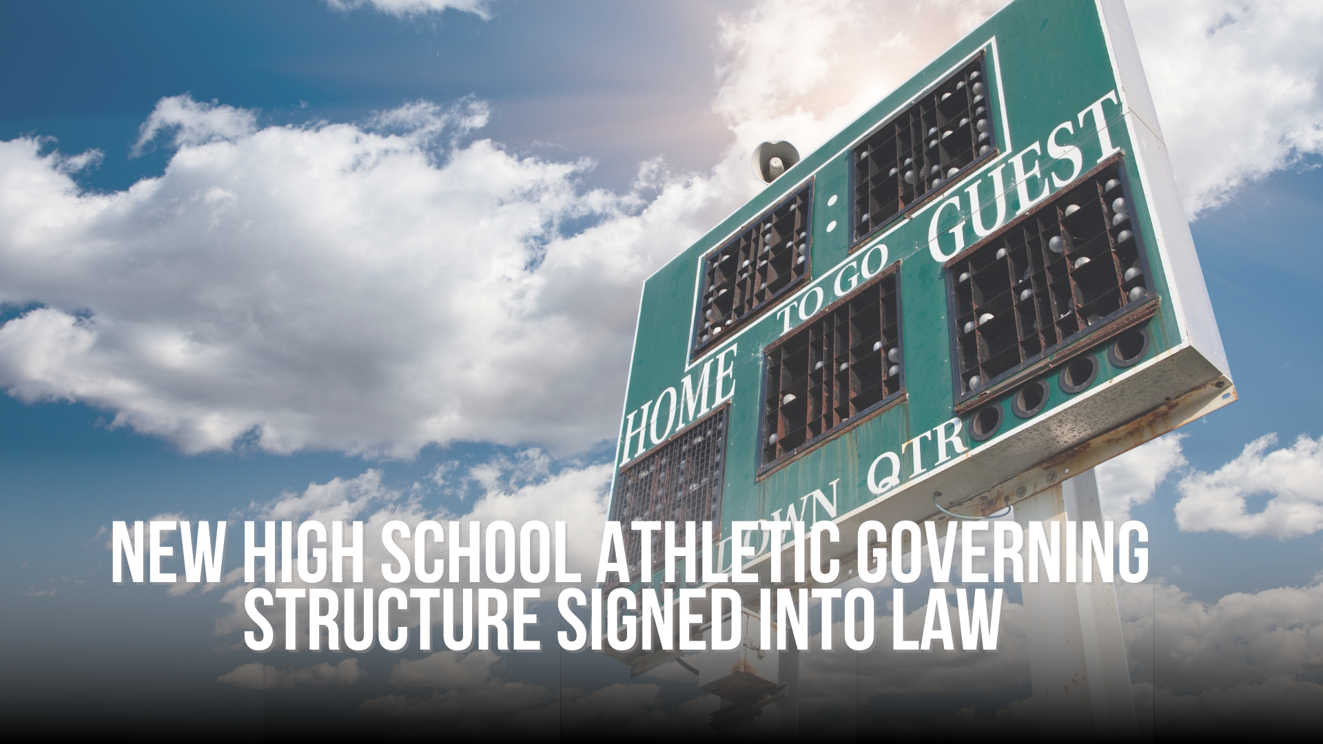 New High School Athletic Governing Structure Signed into Law