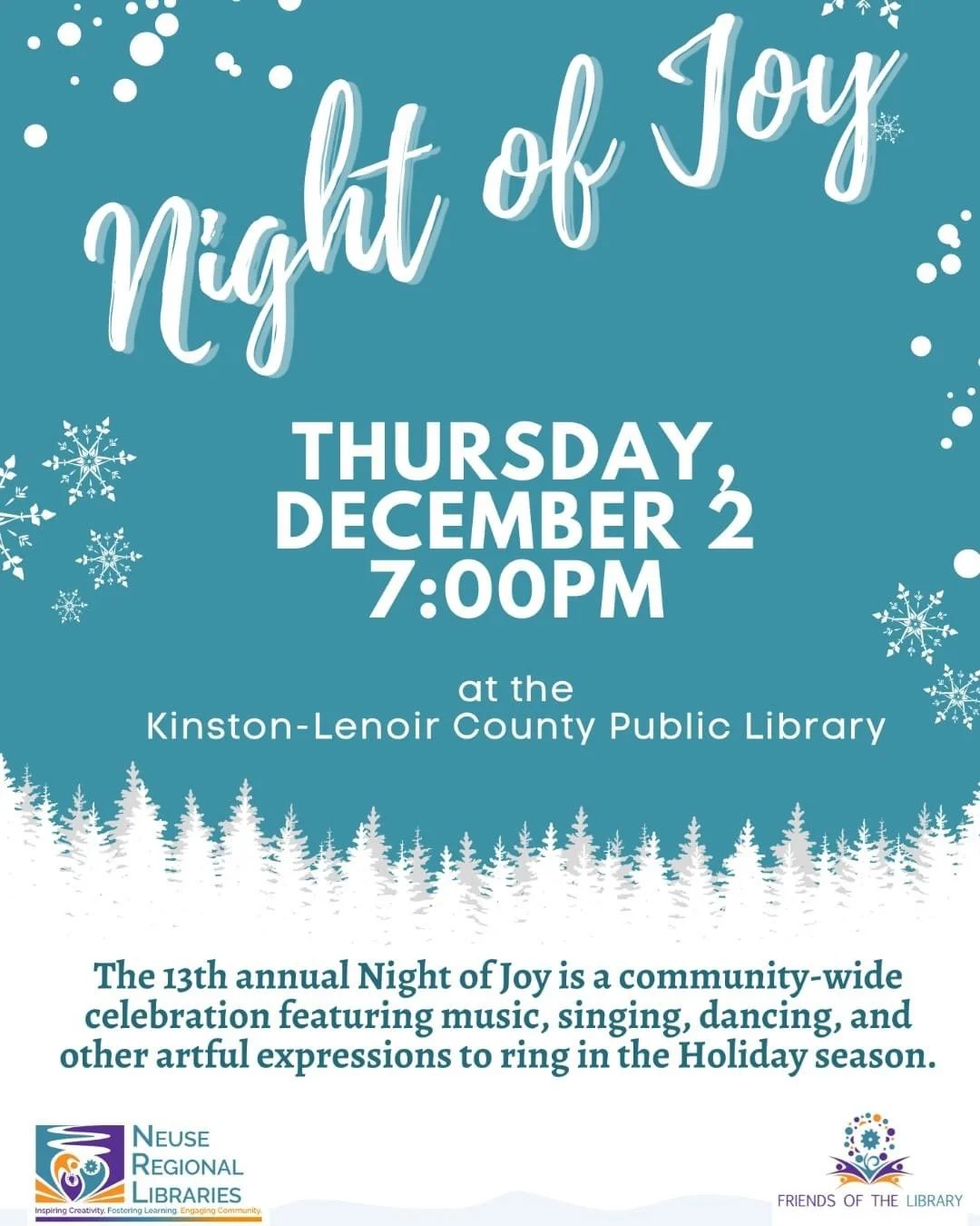 Night of Joy - Presented by Kinston-Lenoir County Public Library 