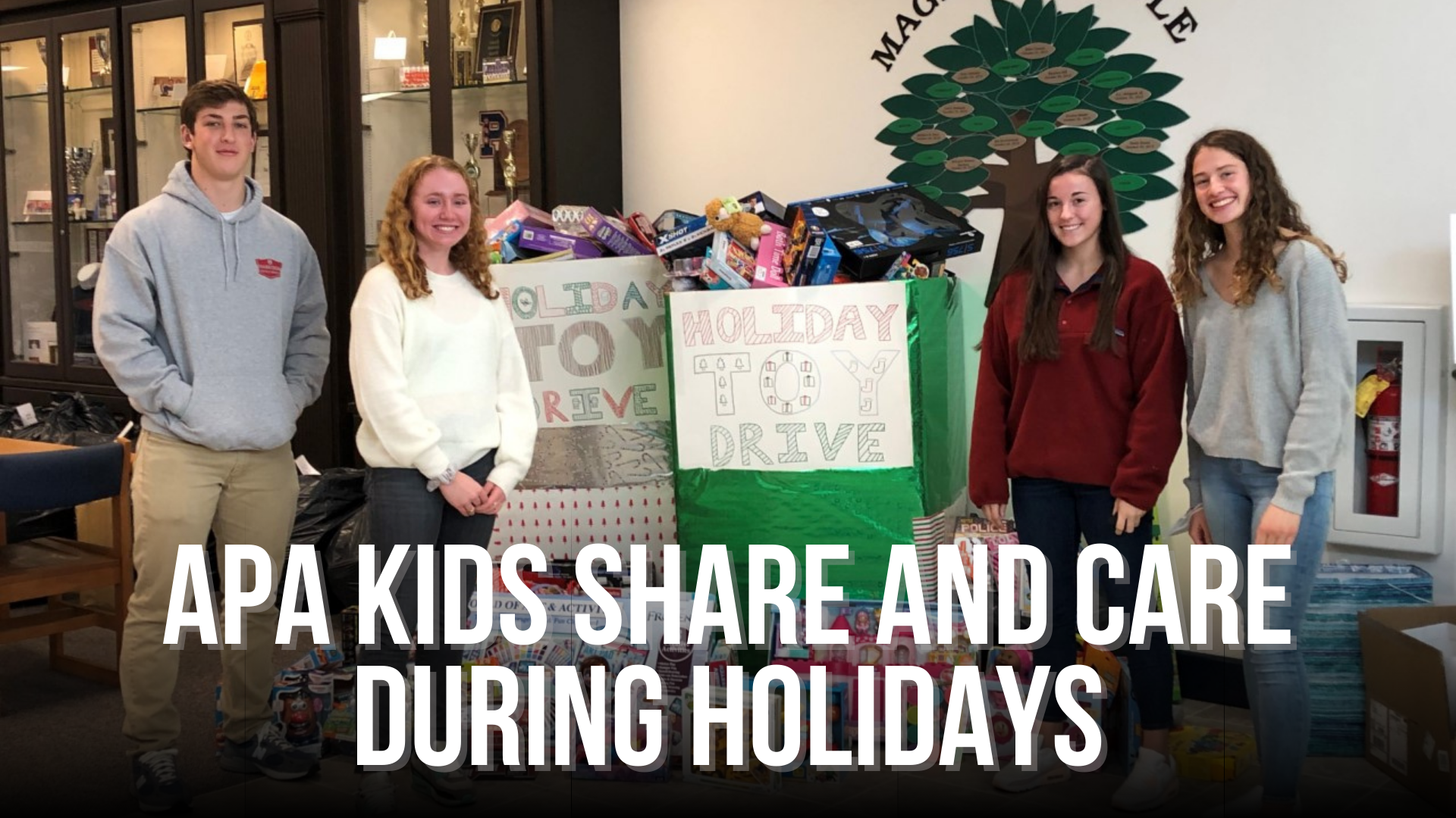 APA kids share and care during holidays