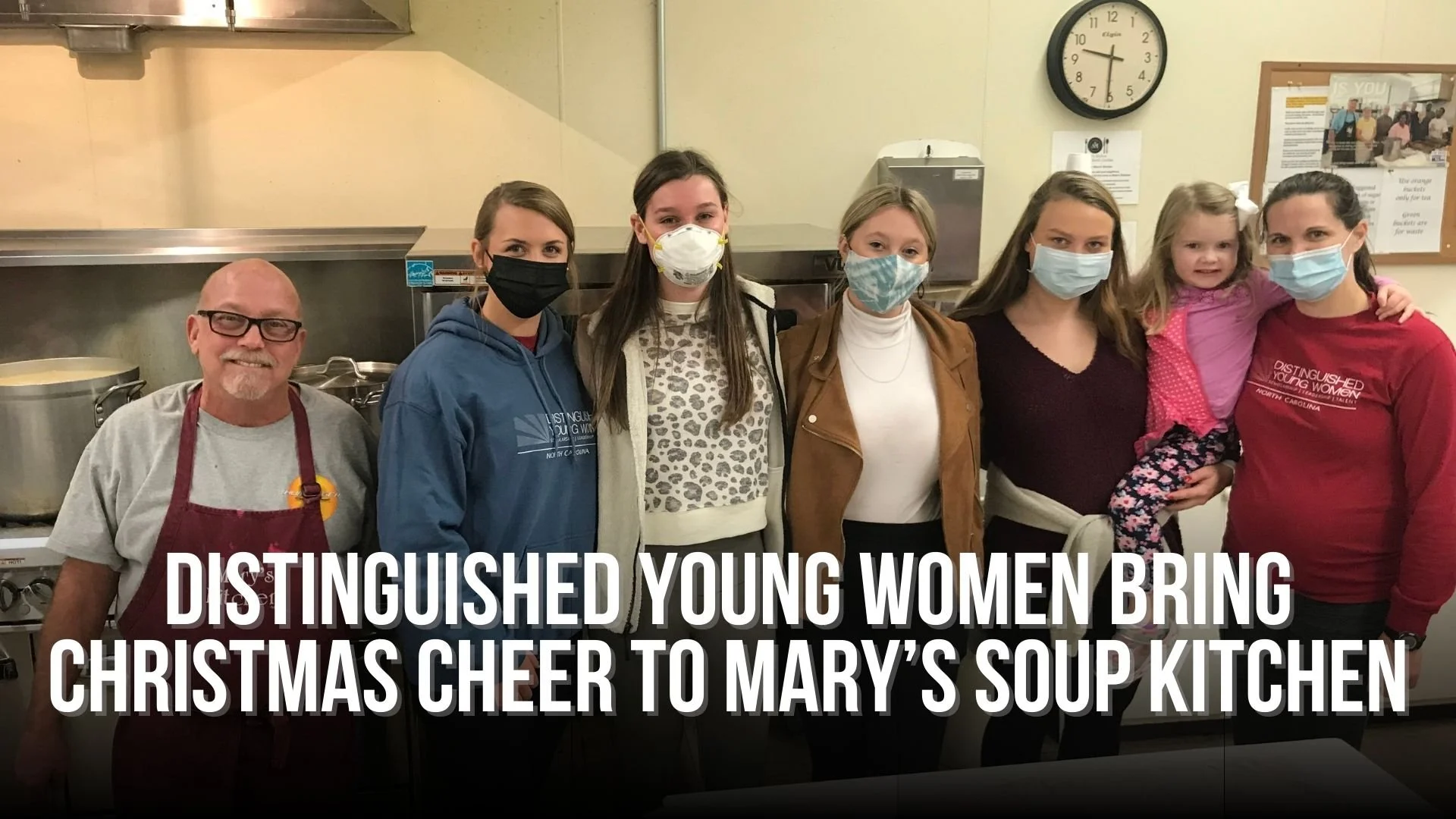 Distinguished Young Women bring Christmas Cheer to Mary’s Soup Kitchen