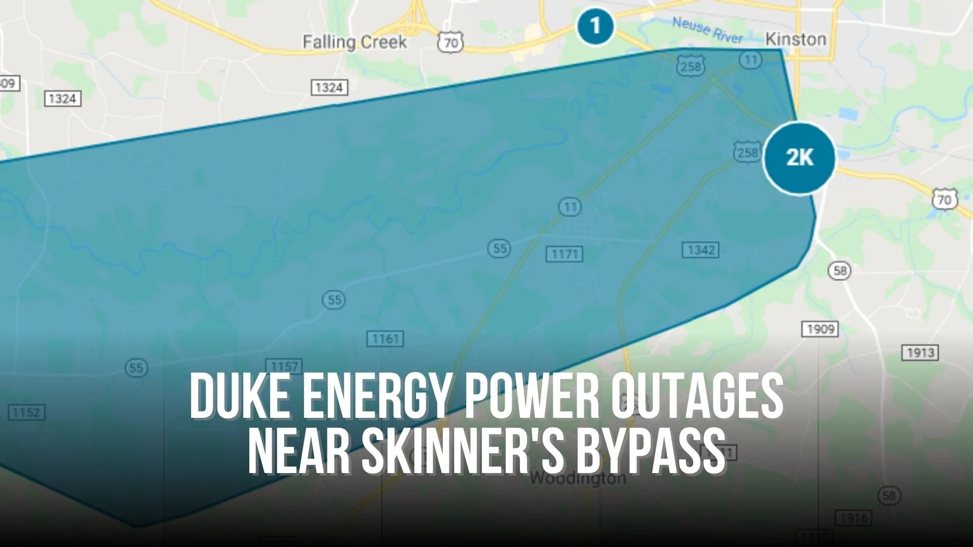 Duke Energy Power outages near Skinner's Bypass