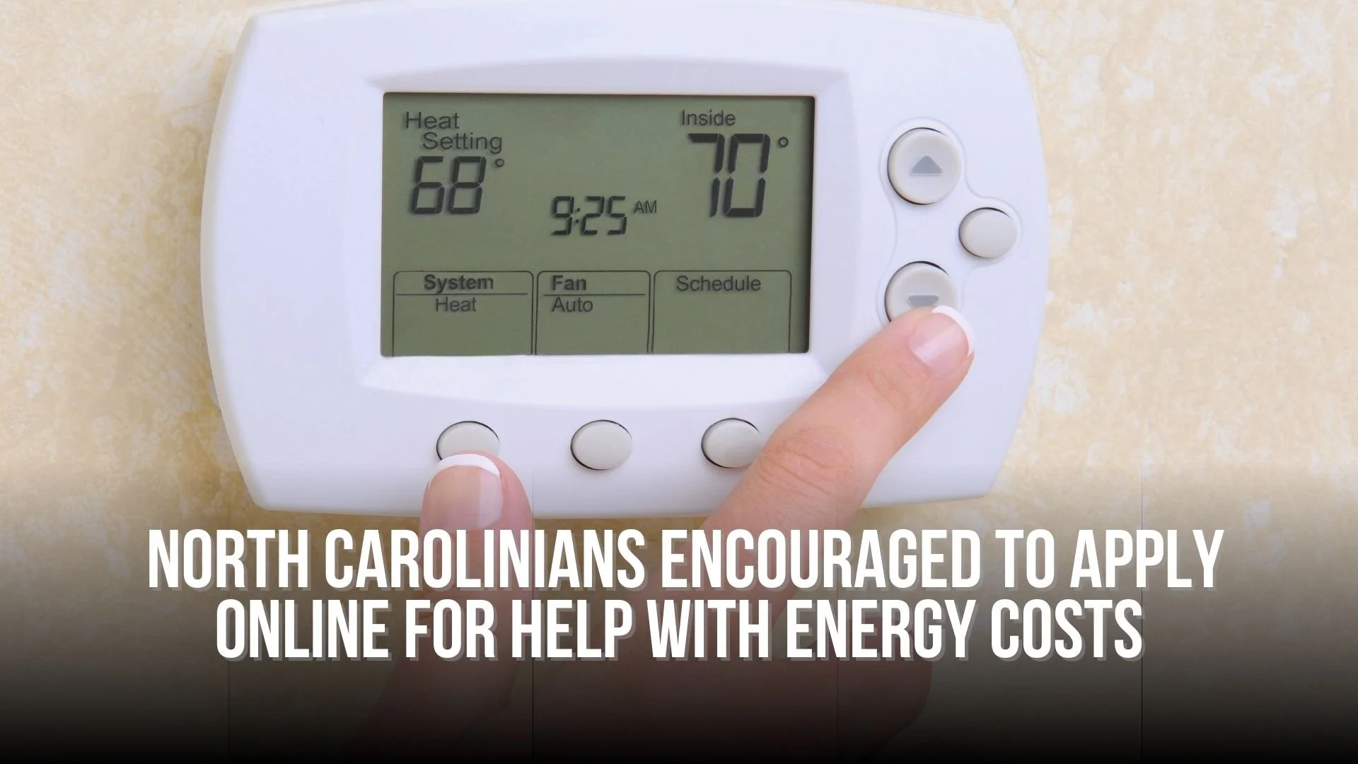  North Carolinians encouraged to apply online for help with energy costs