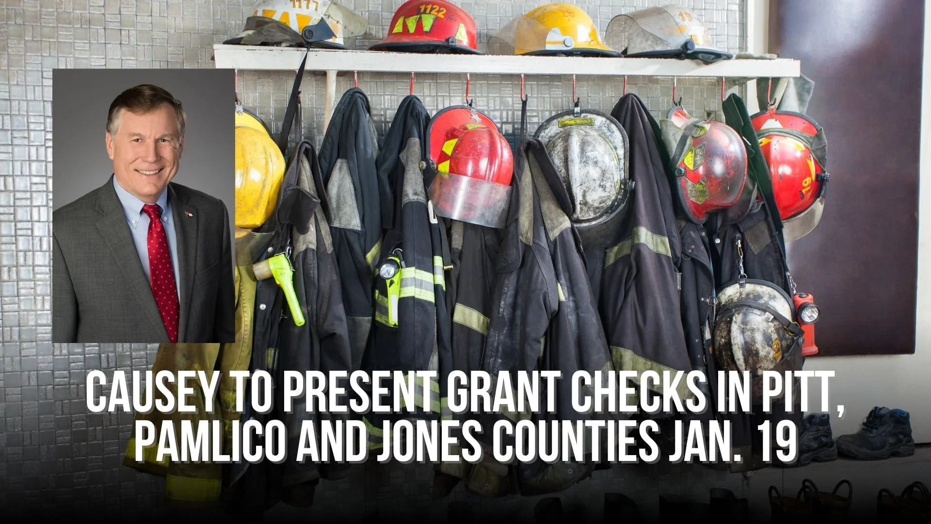 Causey to present grant checks in Pitt, Pamlico and Jones counties Jan. 19