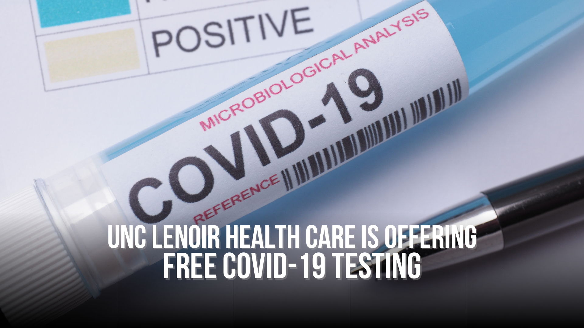 UNC Lenoir Health Care is offering free COVID-19 testing