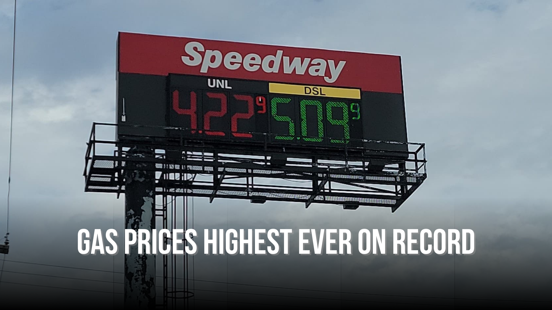 Gas prices highest ever on record