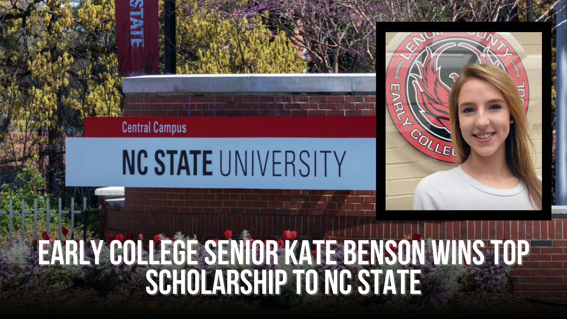 Early College senior Kate Benson wins top scholarship to NC State