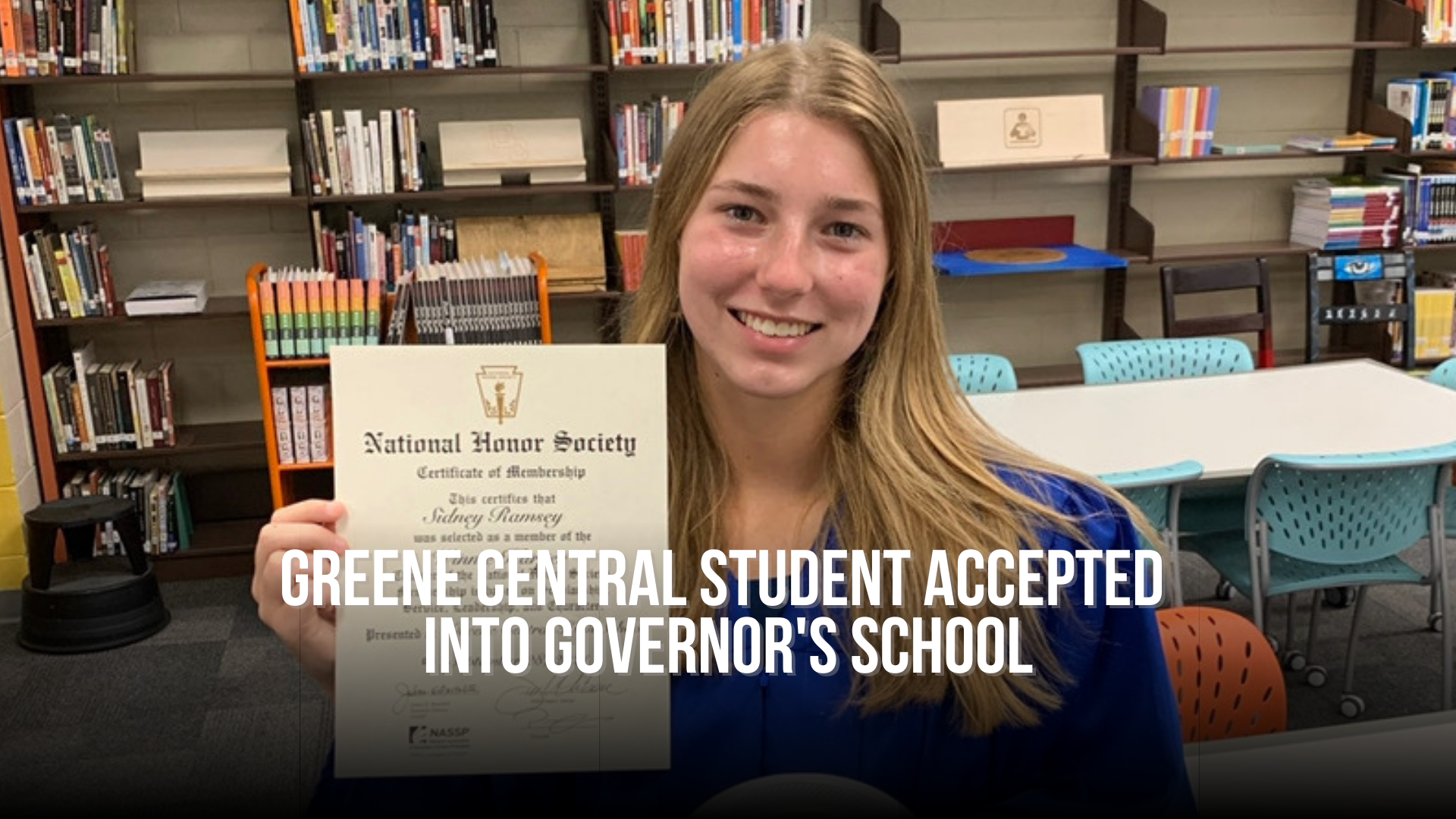 Greene Central student accepted into Governor's School