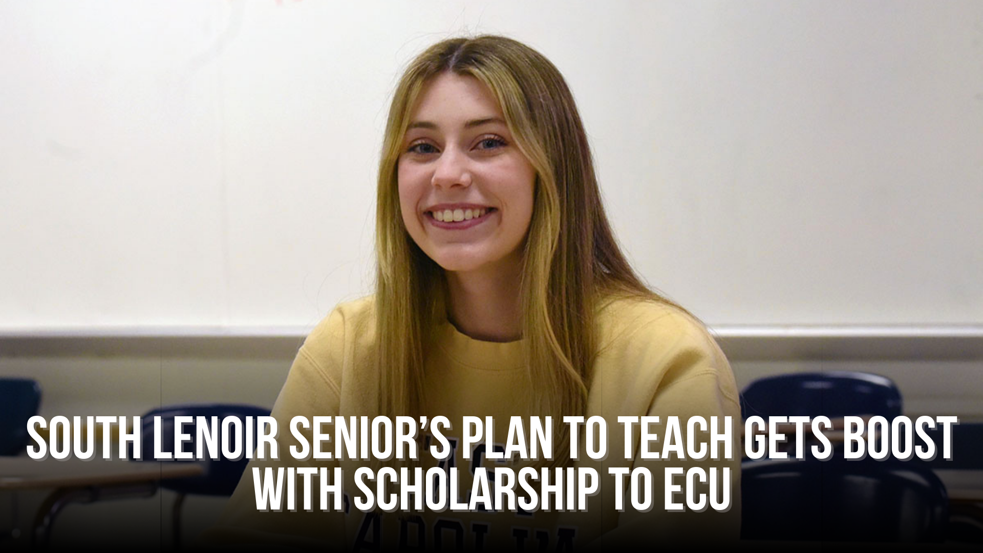 South Lenoir senior’s plan to teach gets boost with scholarship to ECU