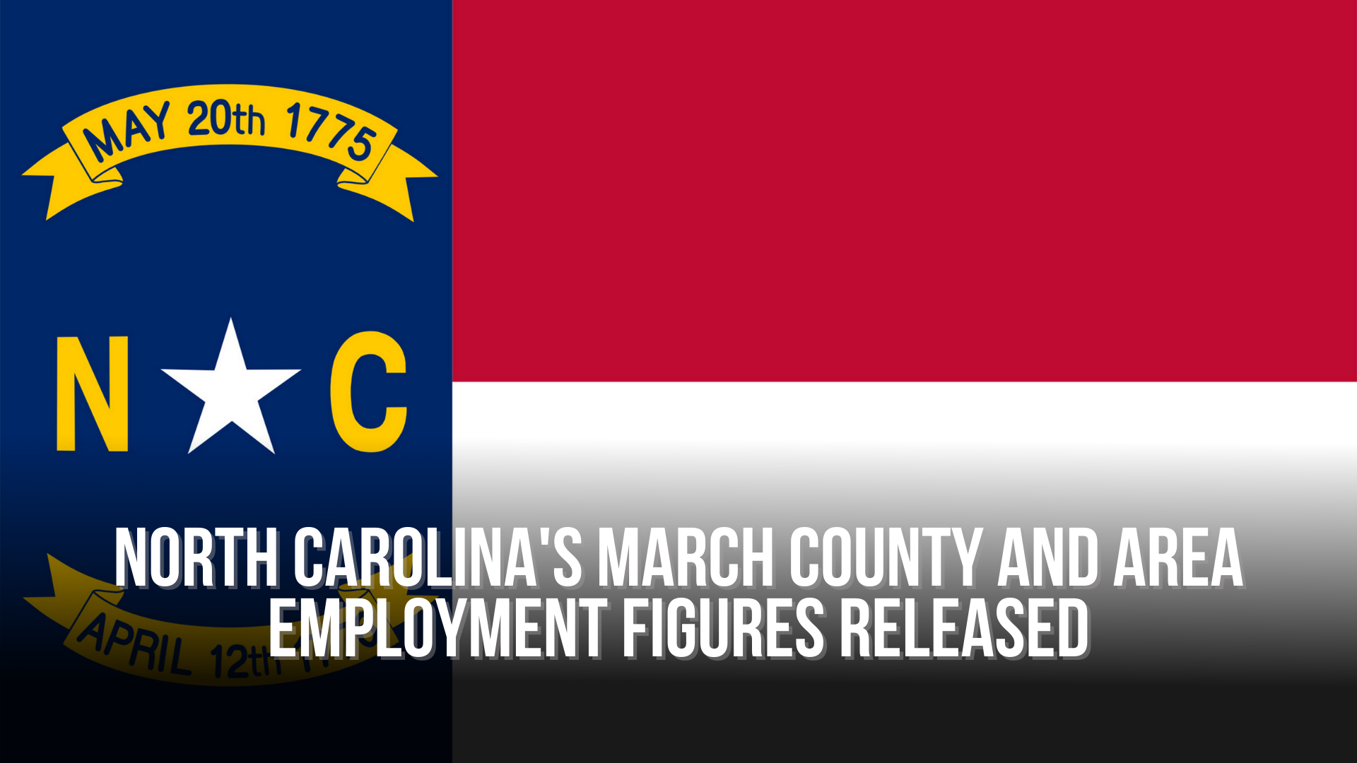 North Carolina's March county and area employment figures released