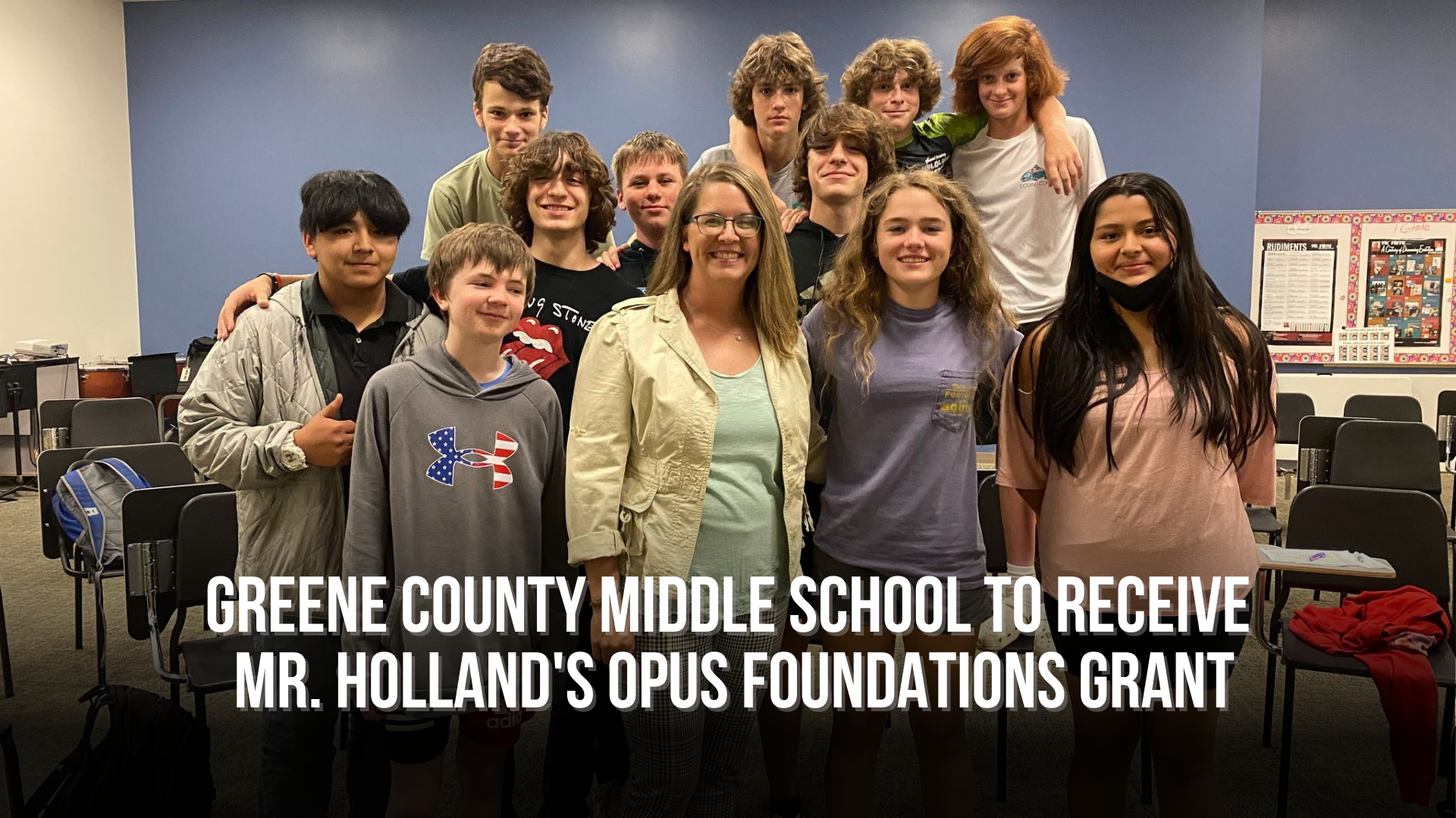 Greene County Middle School to receive Mr. Holland's Opus Foundations grant