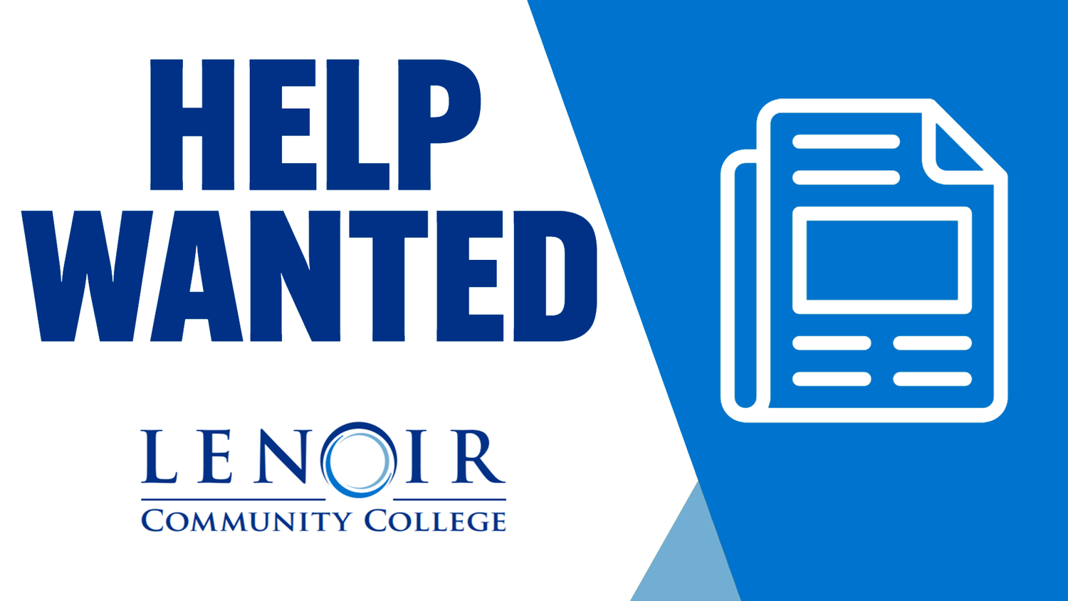 Help Wanted: NCWorks Career Coach-Lenoir County