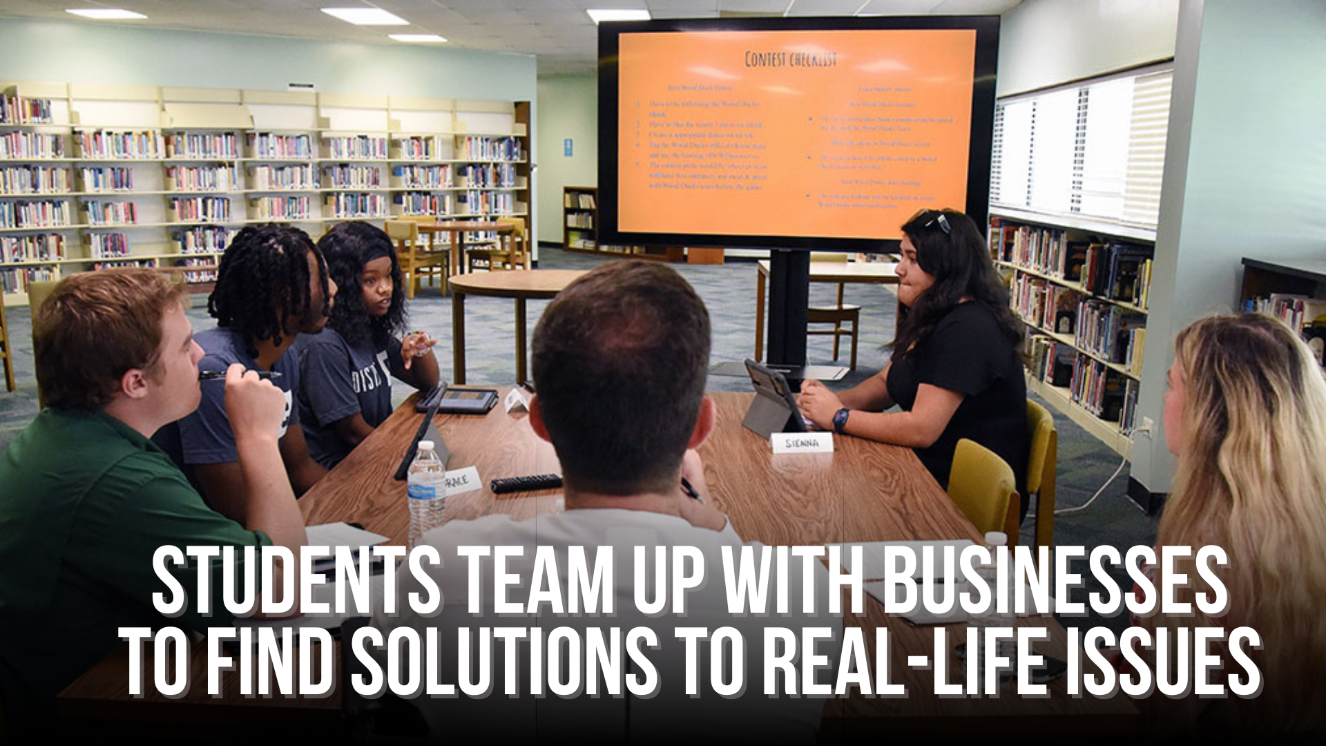 Students team up with businesses to find solutions to real-life issues