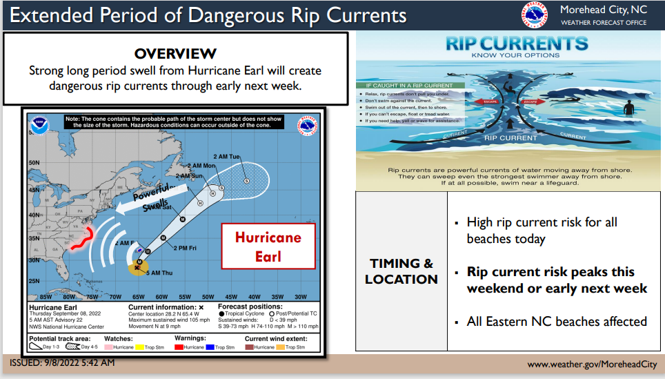 NWS: Dangerous Rip Currents/Coastal Flooding 