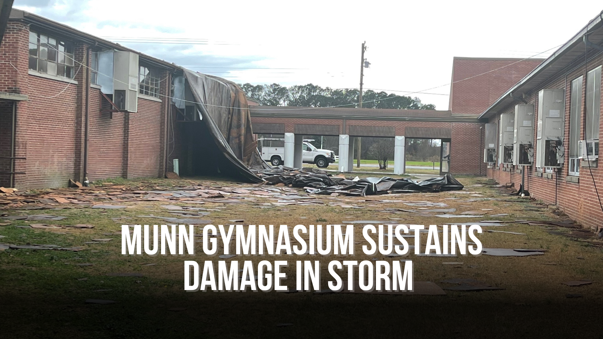 Munn Gymnasium sustains damage in storm