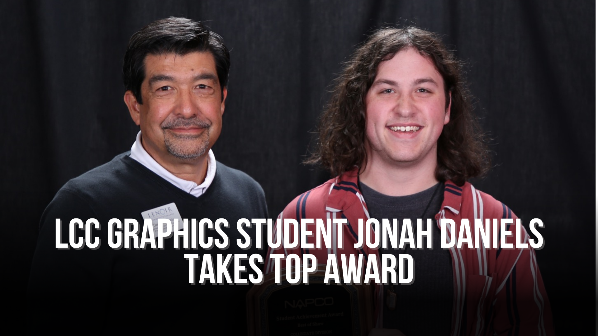 LCC Graphics student Jonah Daniels takes top award