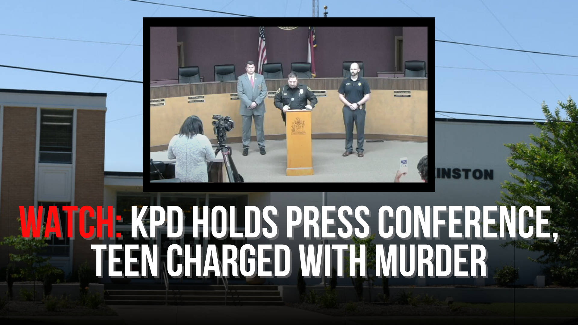 WATCH: KPD holds press conference, teen charged with murder — Neuse News