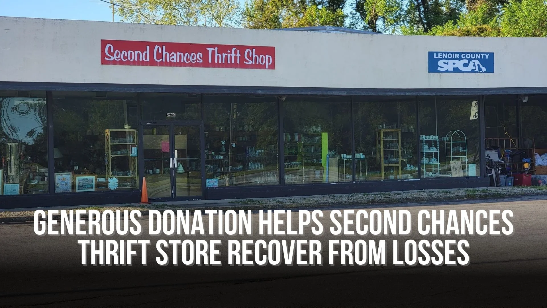 Generous donation helps Second Chances Thrift Store recover from losses