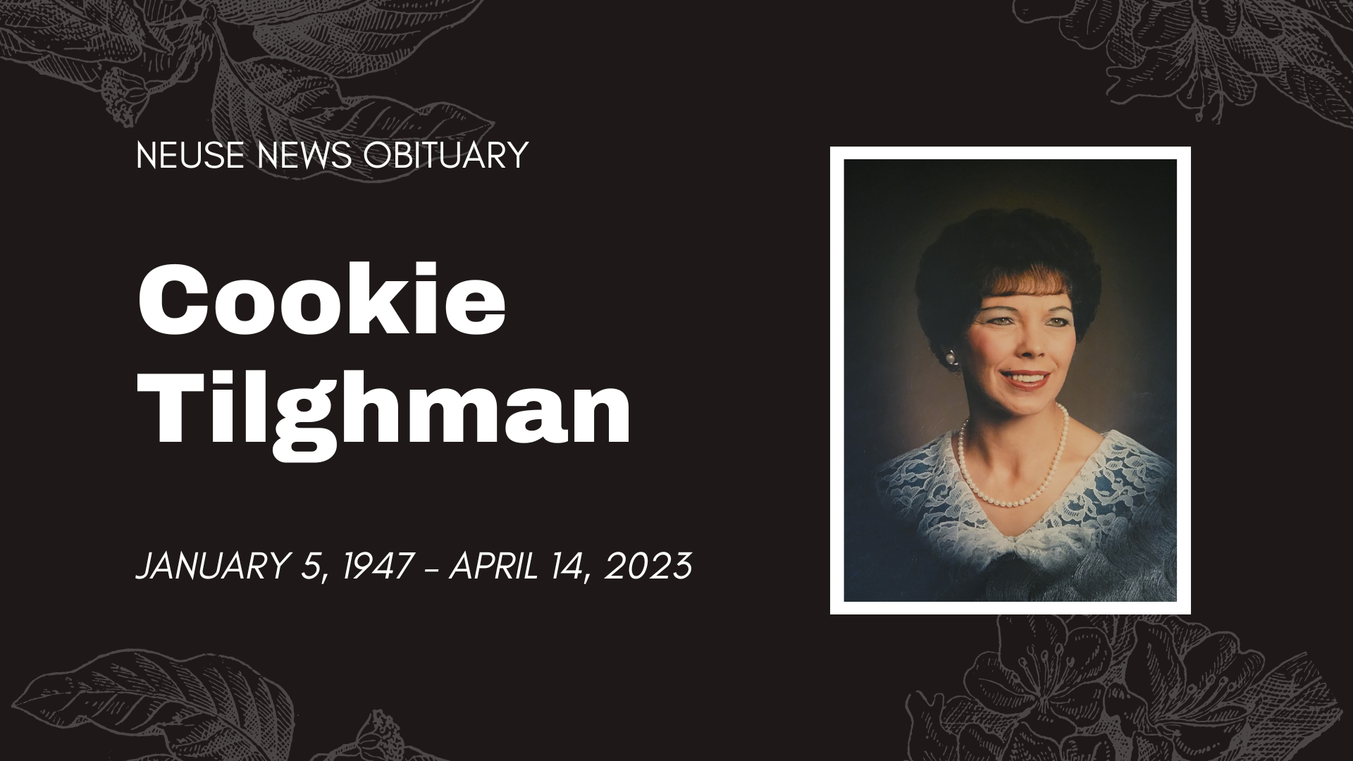 Obituary Cookie Tilghman — Neuse News
