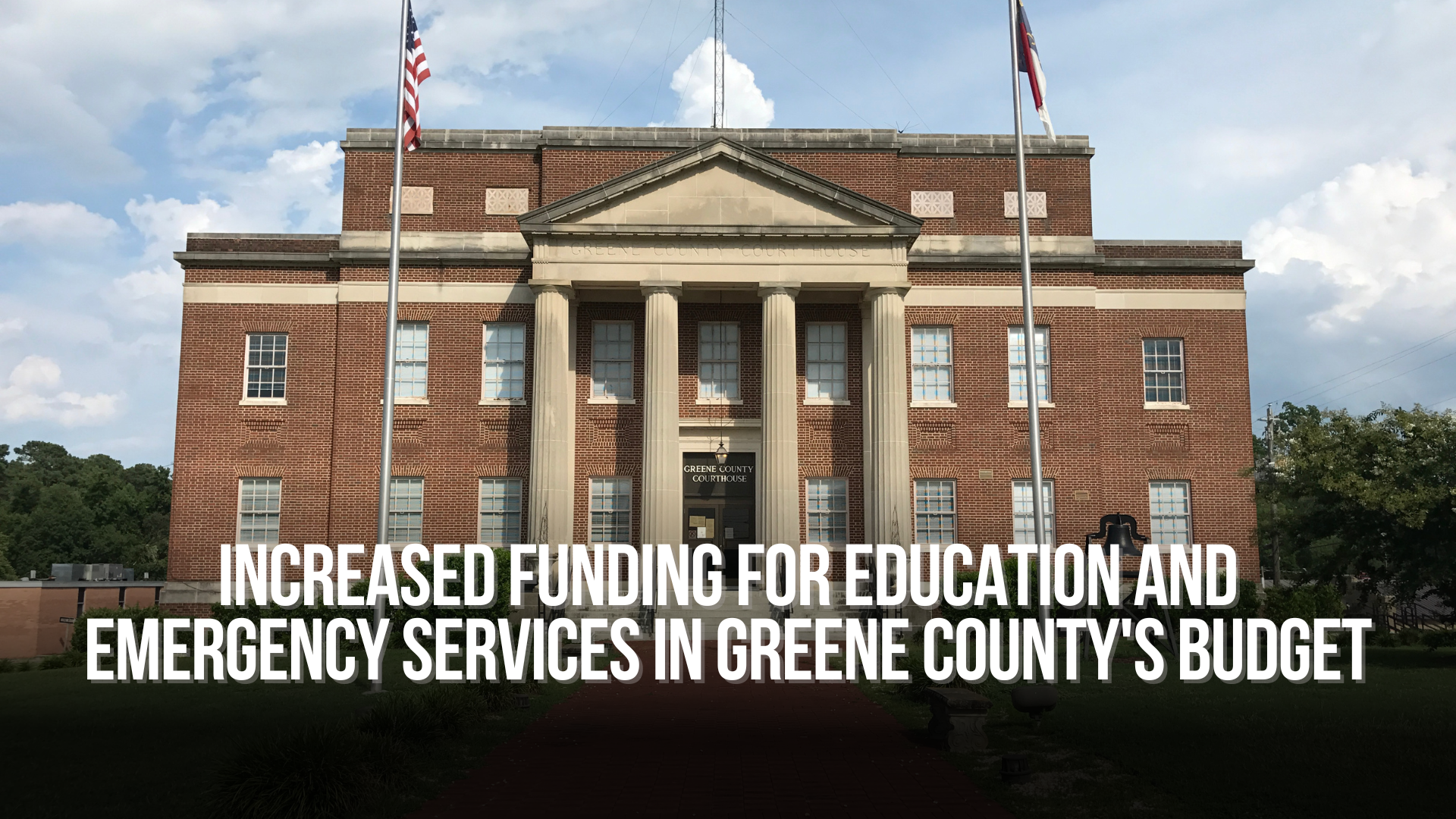 Increased funding for education and emergency services in Greene County's budget