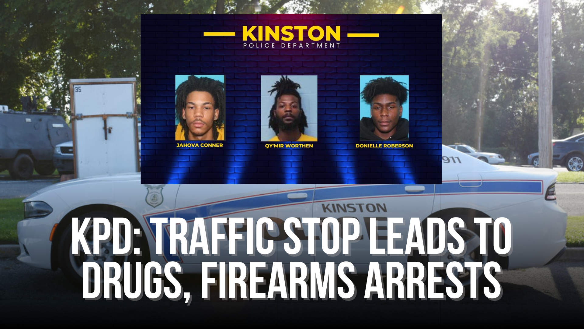 KPD: Traffic stop leads to drugs, firearms arrests