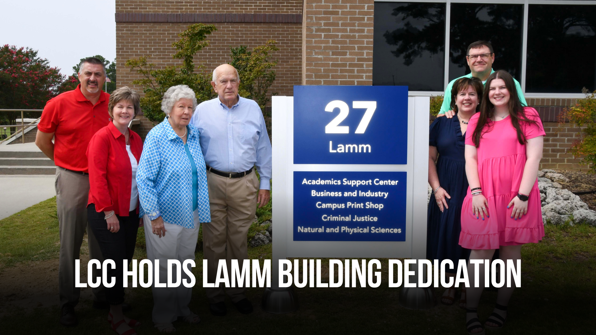 Neuse Lcc LCC Holds Lamm Building Dedication — Neuse News