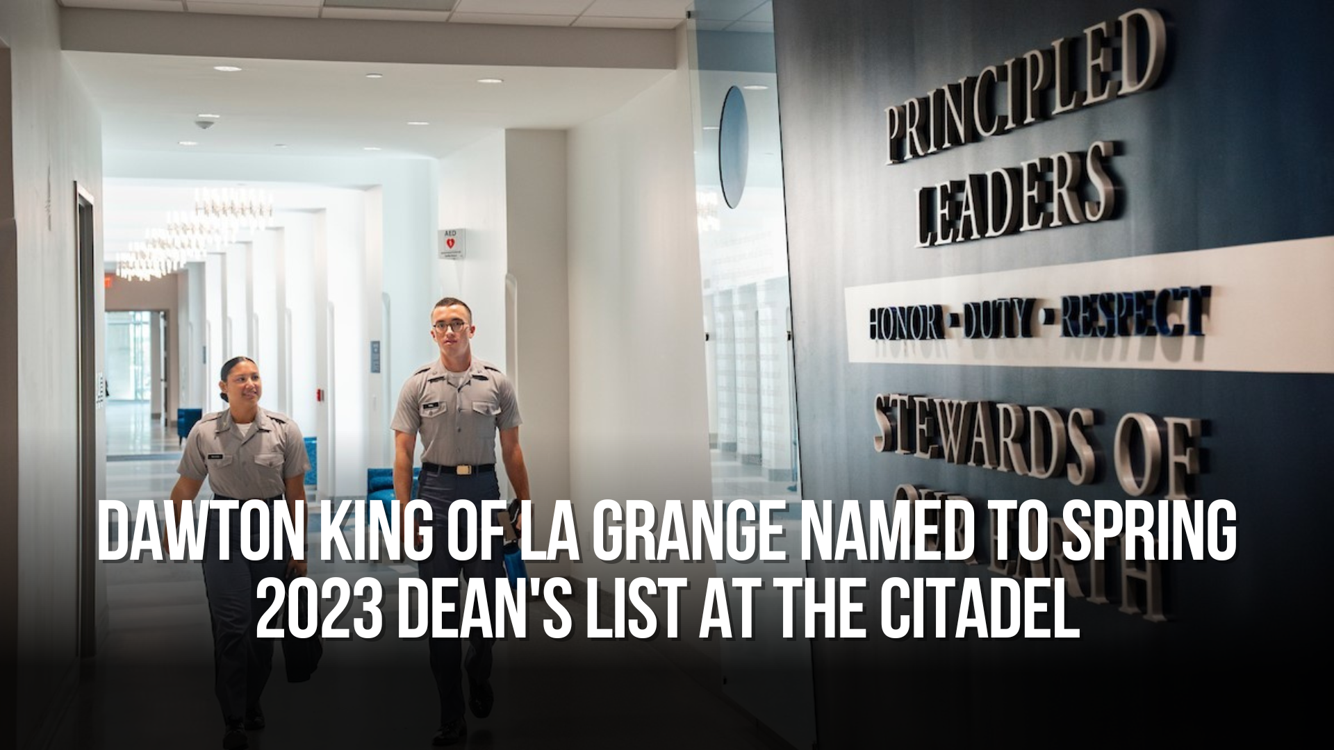 Dawton King of La Grange named to spring 2023 dean's list at The Citadel