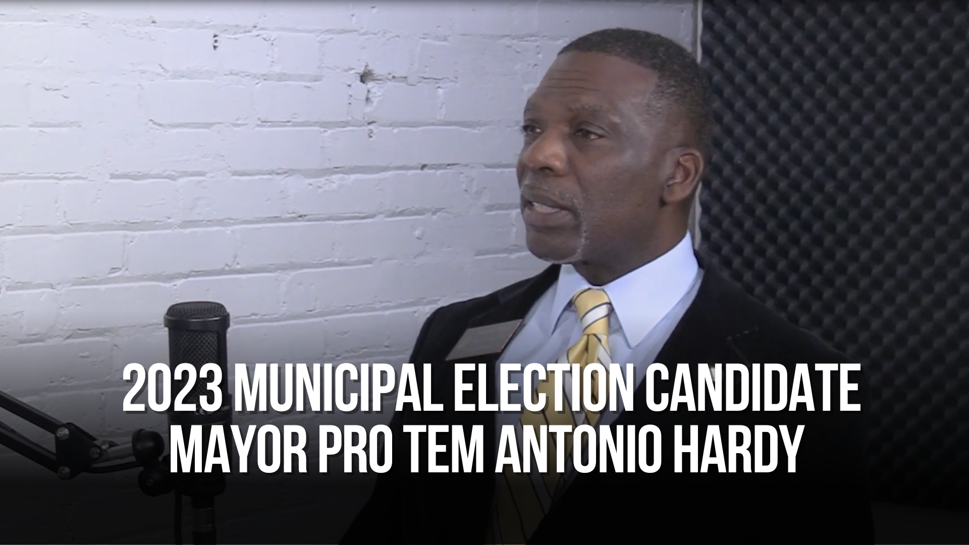 2023 Municipal Election candidate Mayor Pro Tem Antonio Hardy