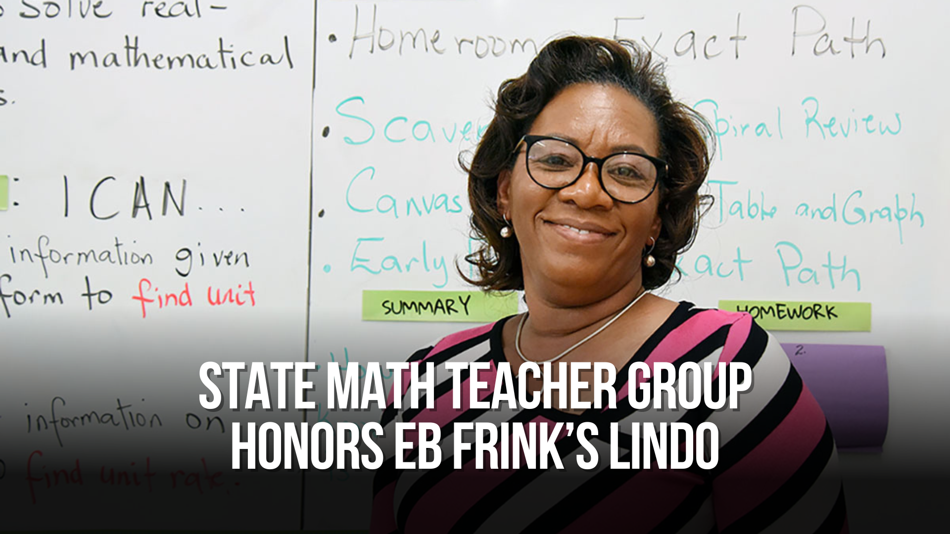 State math teacher group honors EB Frink’s Lindo — Neuse News
