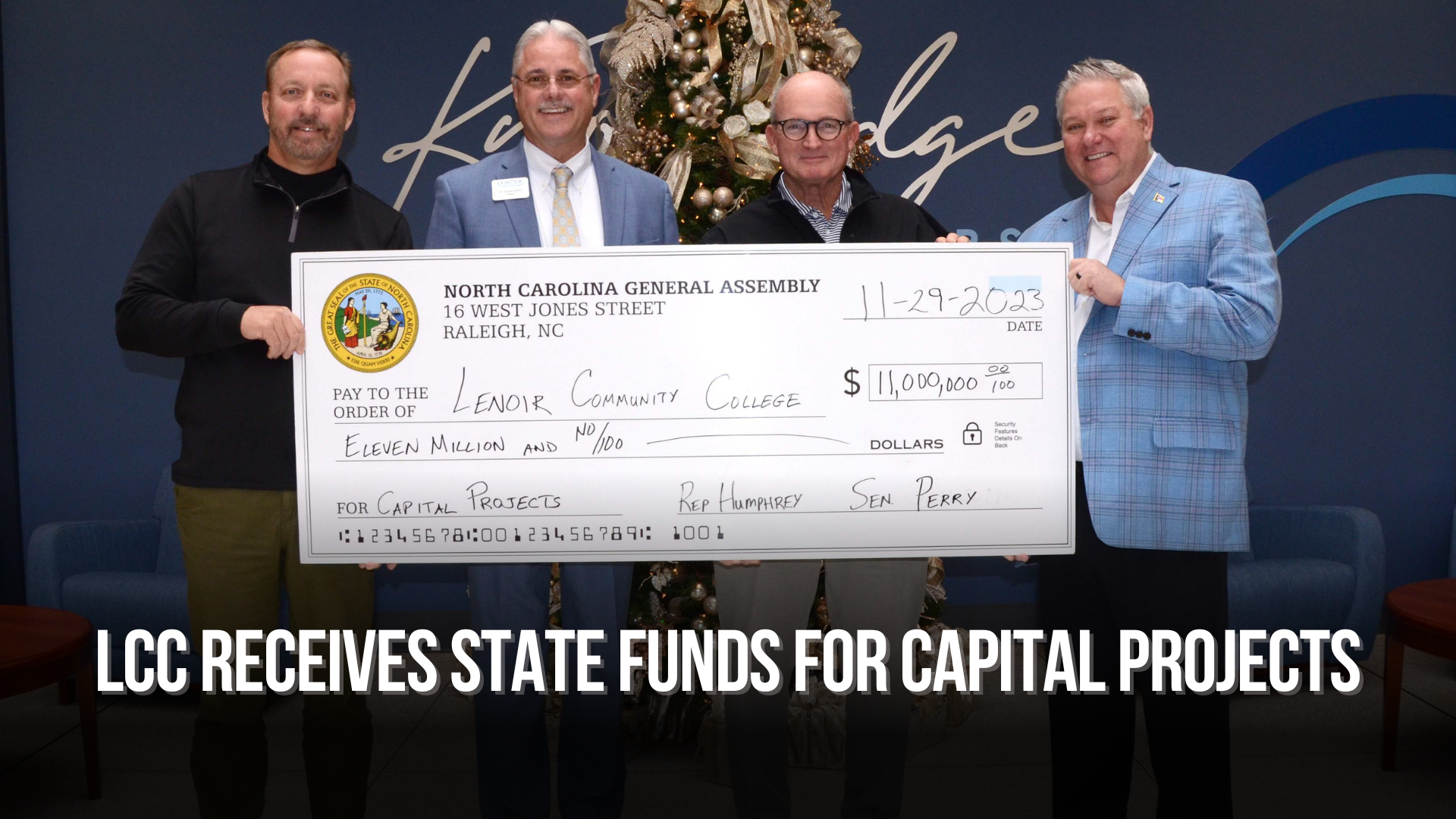 LCC Receives State Funds for Capital Projects — Neuse News