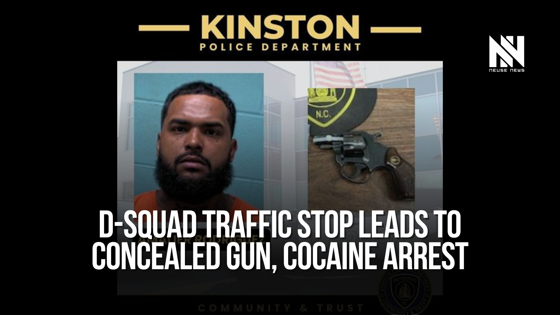 D-Squad traffic stop leads to concealed gun, cocaine arrest — Neuse News