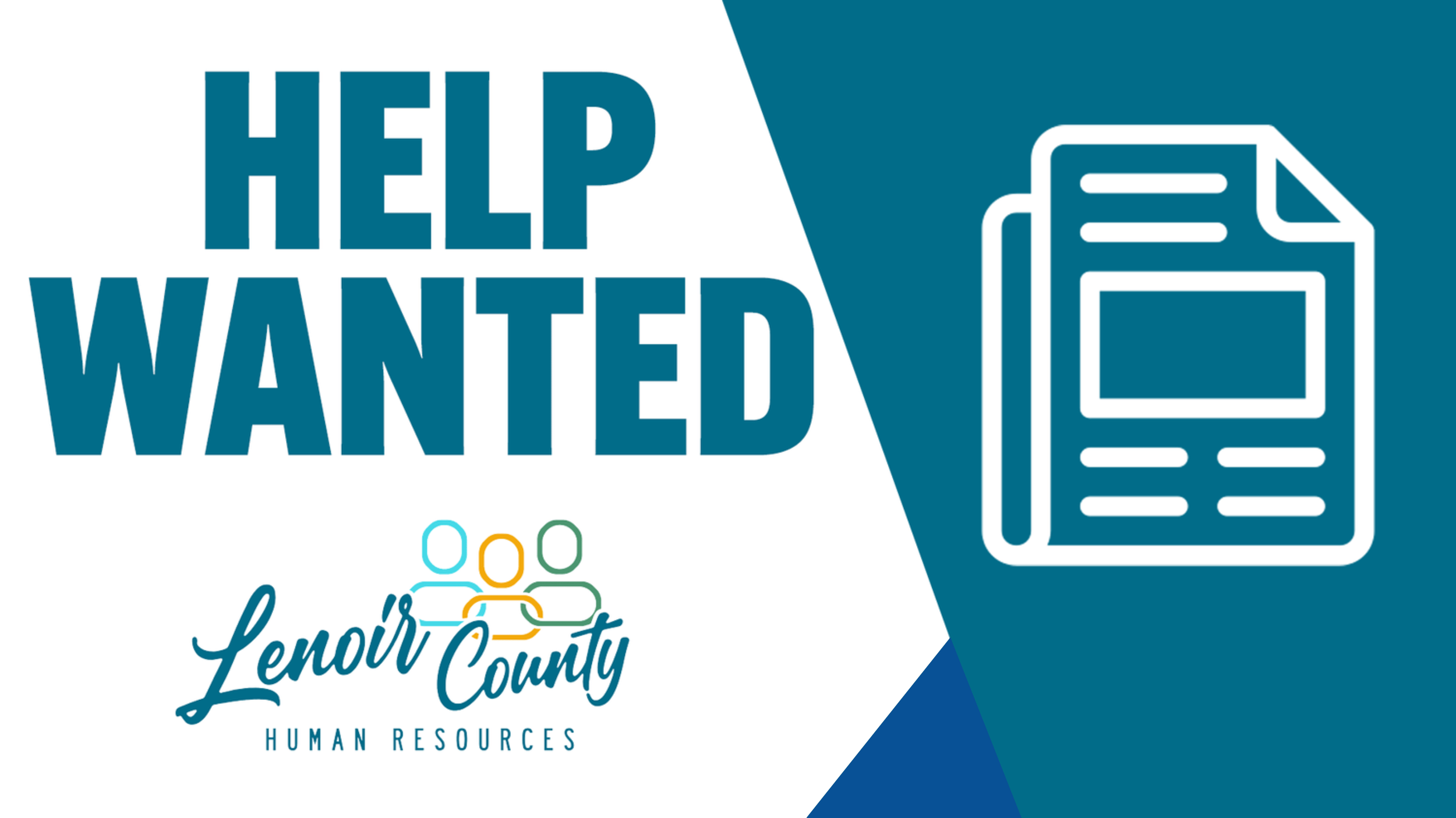 Help wanted: Lenoir County Government Health Department - Community Health Assistant