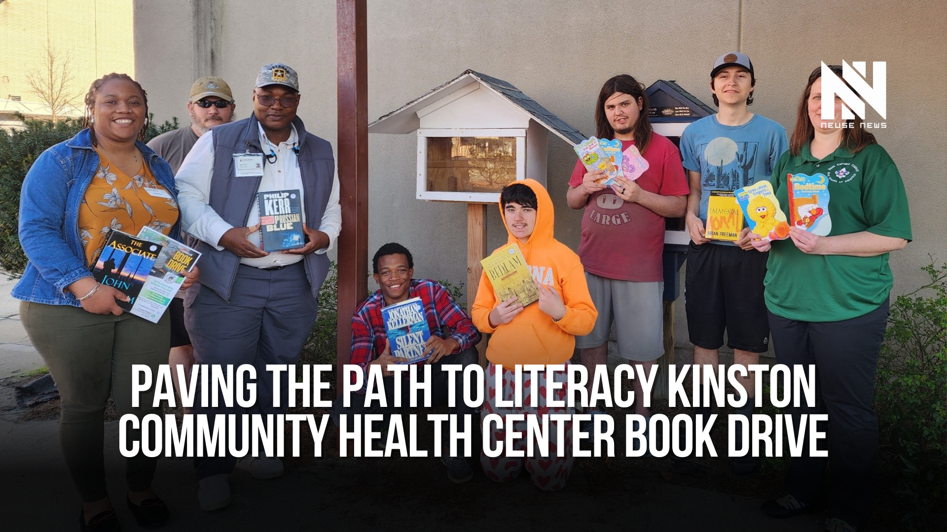 Paving the path to literacy Kinston Community Health Center book drive