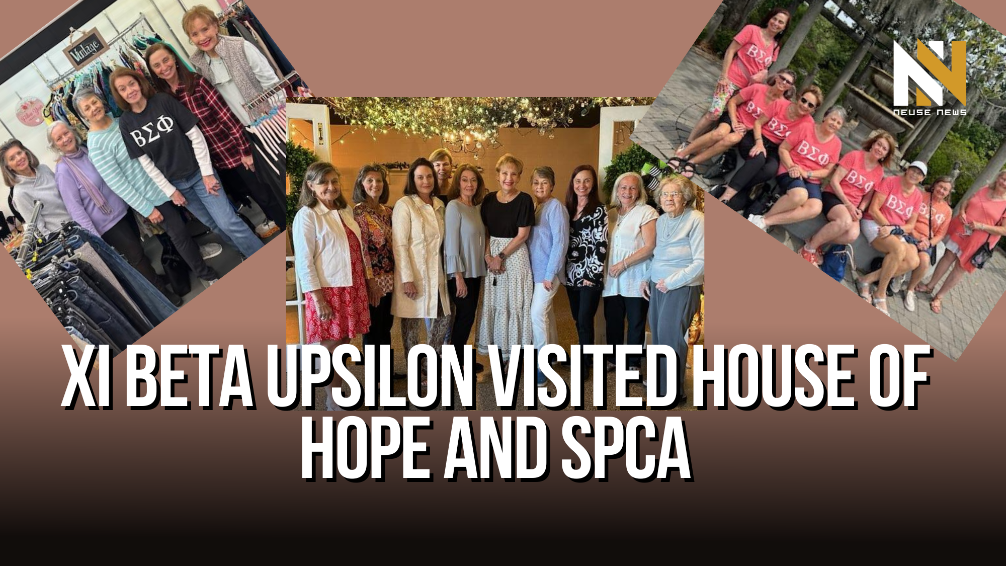 Xi Beta Upsilon visited House of Hope and SPCA.