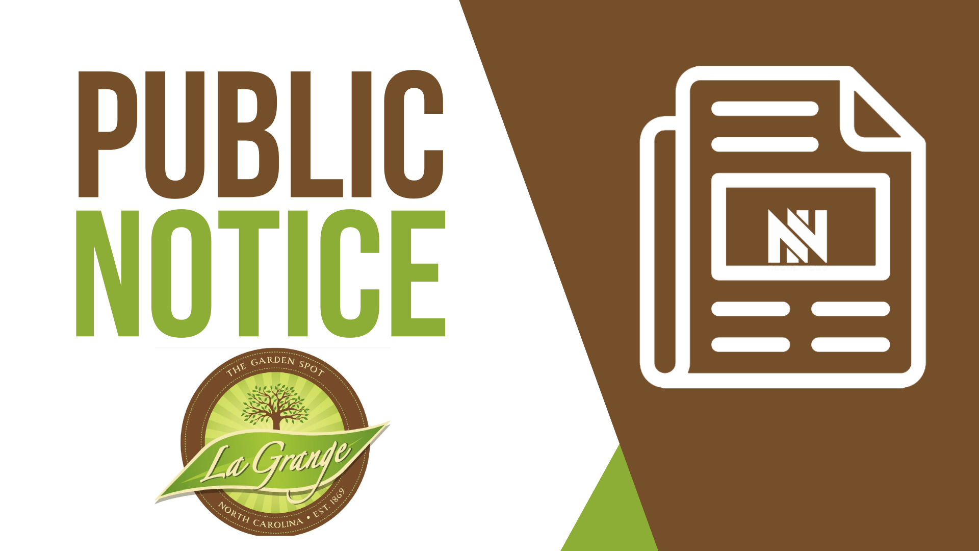 Public Notice: Notice of Town of La Grange Public Hearing