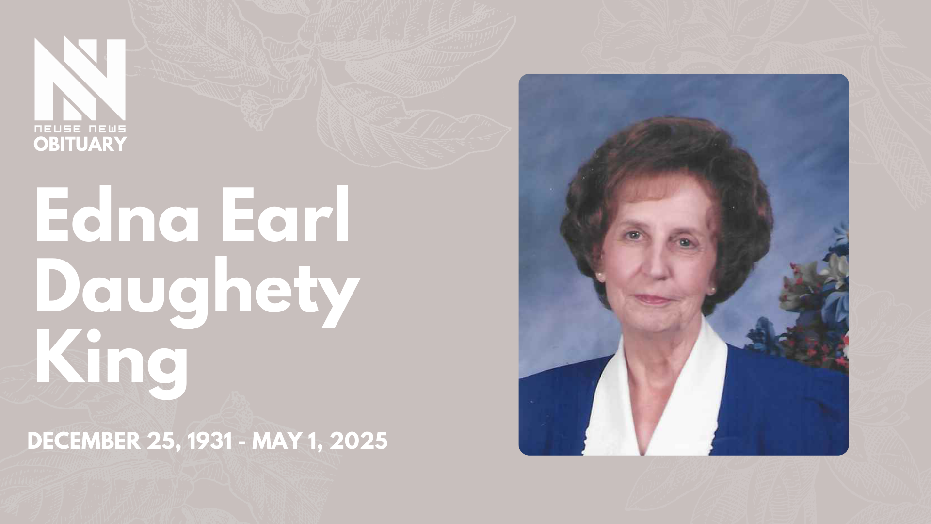 Obituary: Edna Earl Daughety King