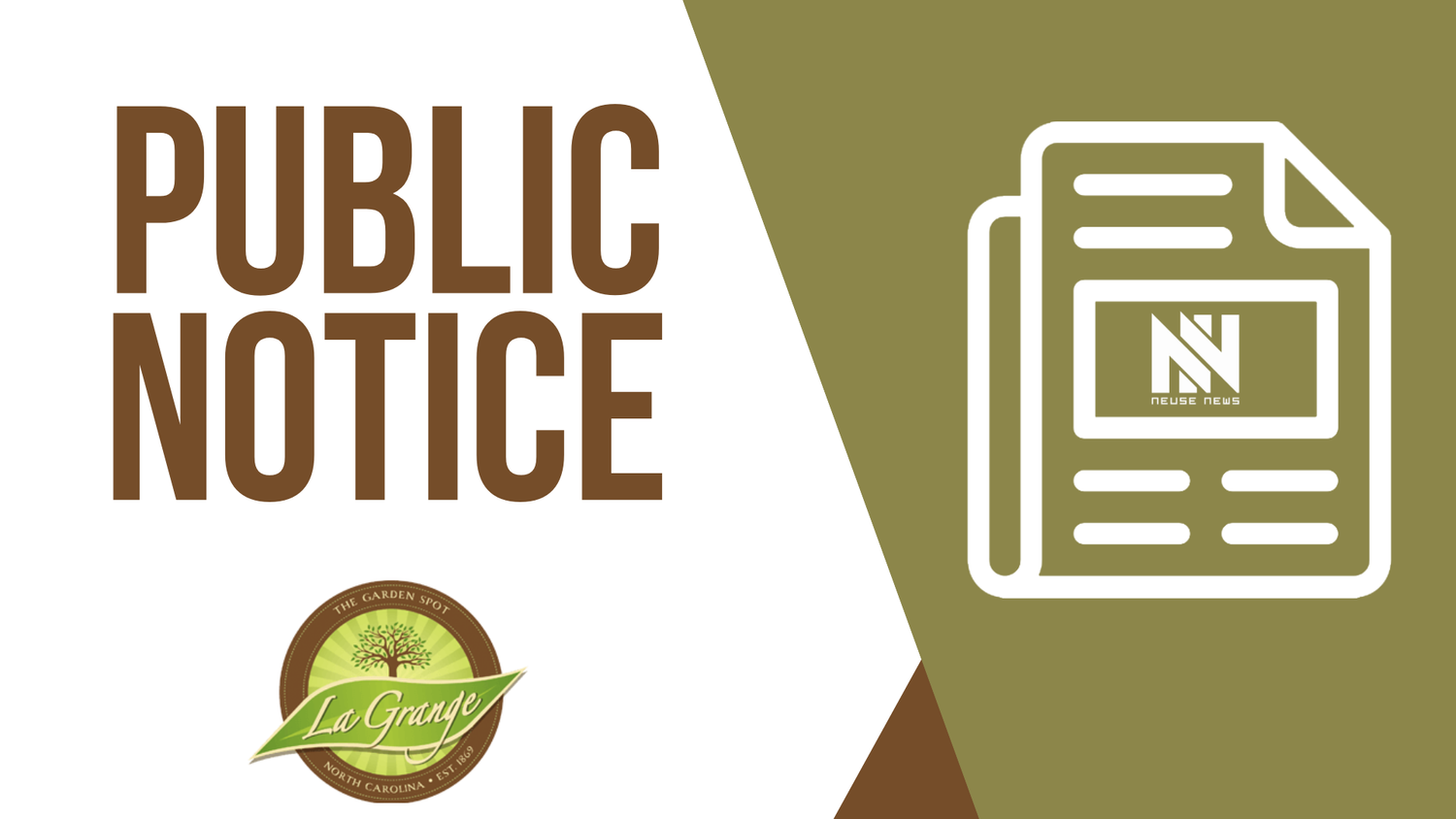 Public Notice: Notice of Public Hearing, Town of La Grange