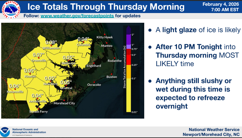NWS: An icy Thursday morning commute likely