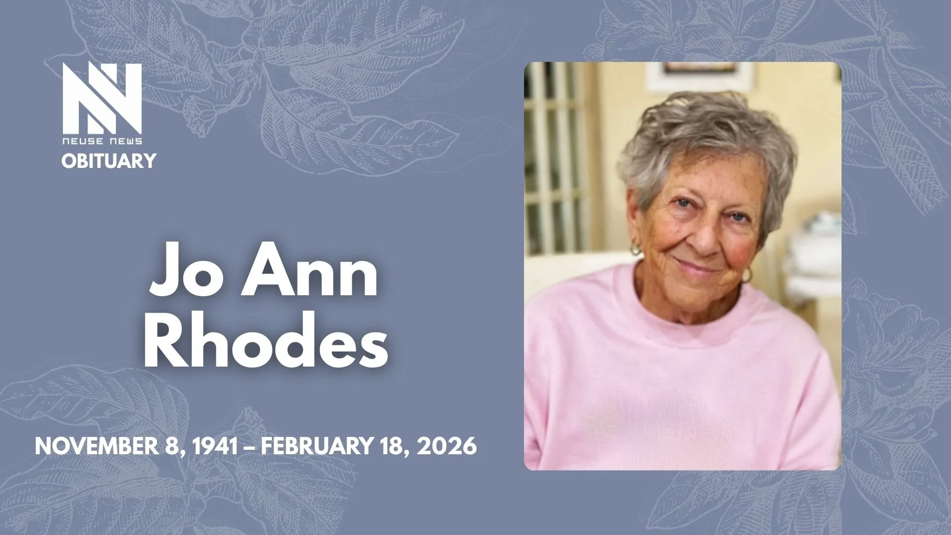 Obituary: Jo Ann Rhodes