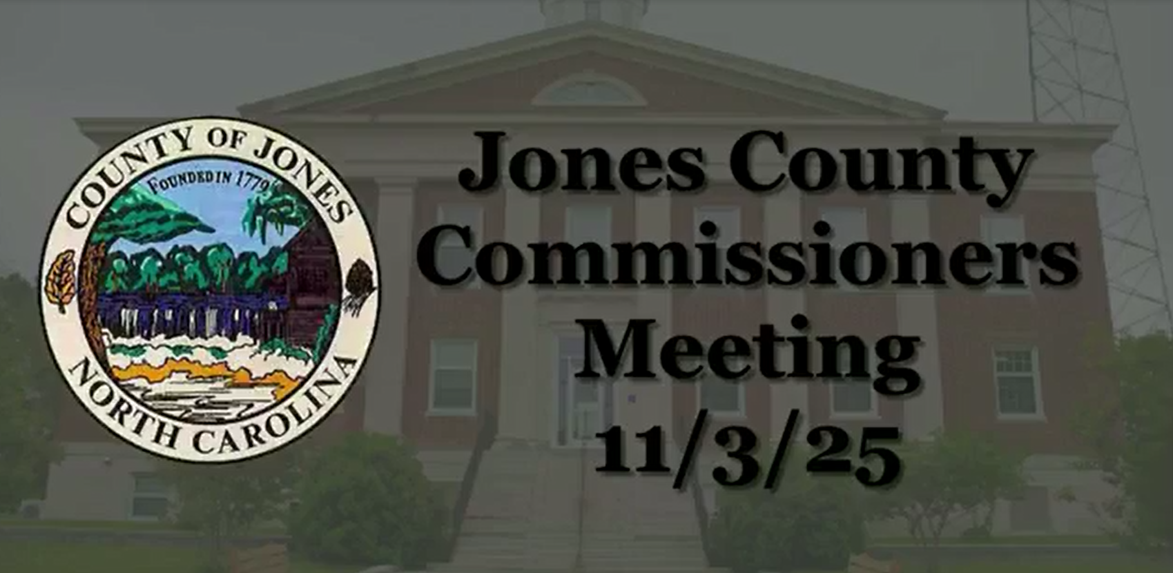 Opioid funding, AI limits, and flood task force approved at Jones commissioners meeting