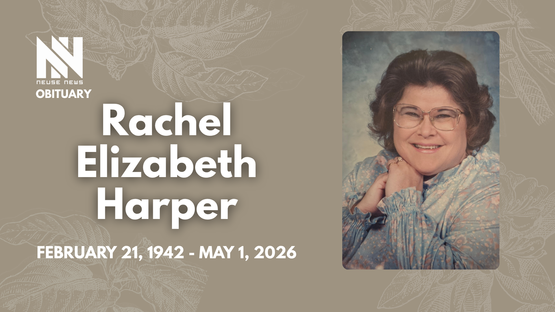 Obituary: Rachel Elizabeth Harper