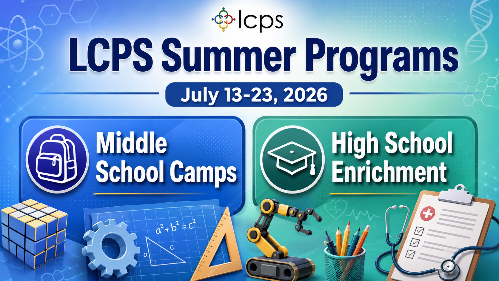 LCPS Announces 2025-2026 Summer Programs for Middle and High School Students