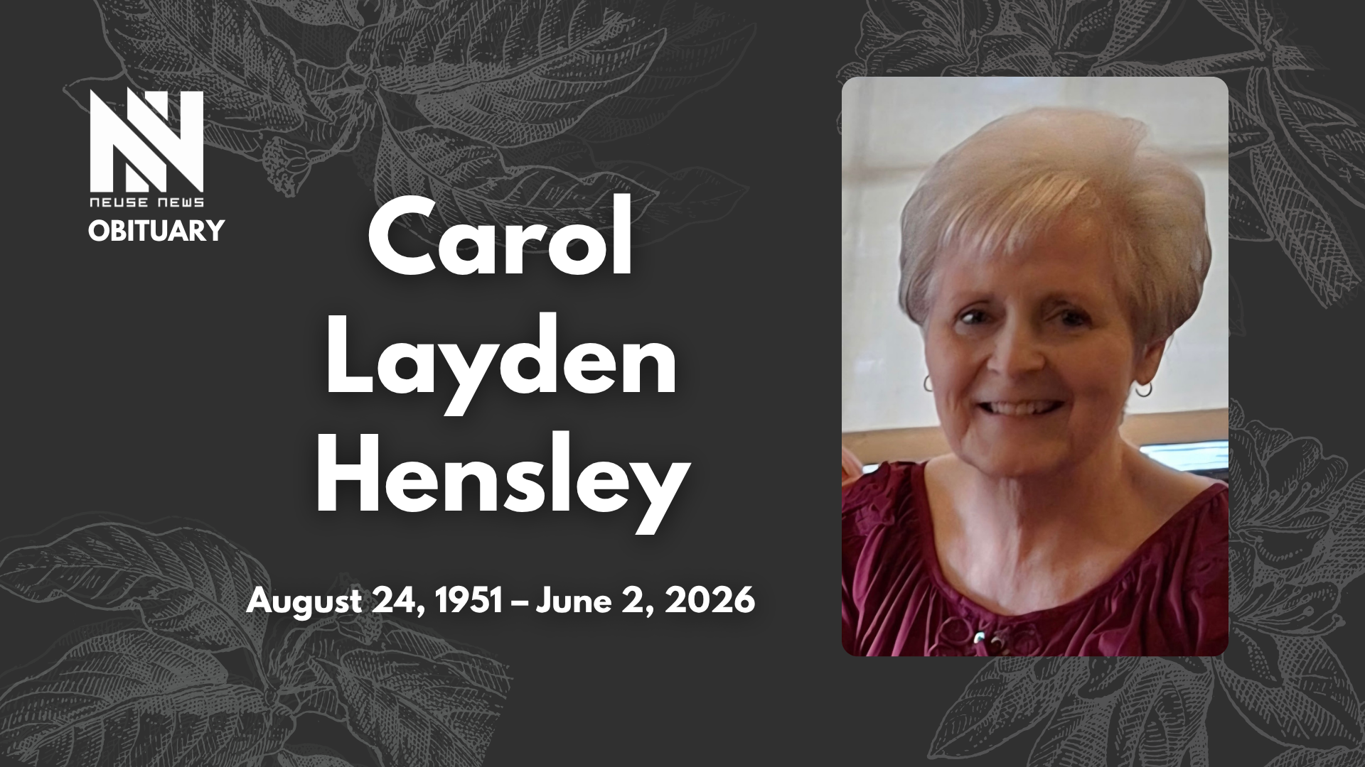 Obituary: Carol Layden Hensley