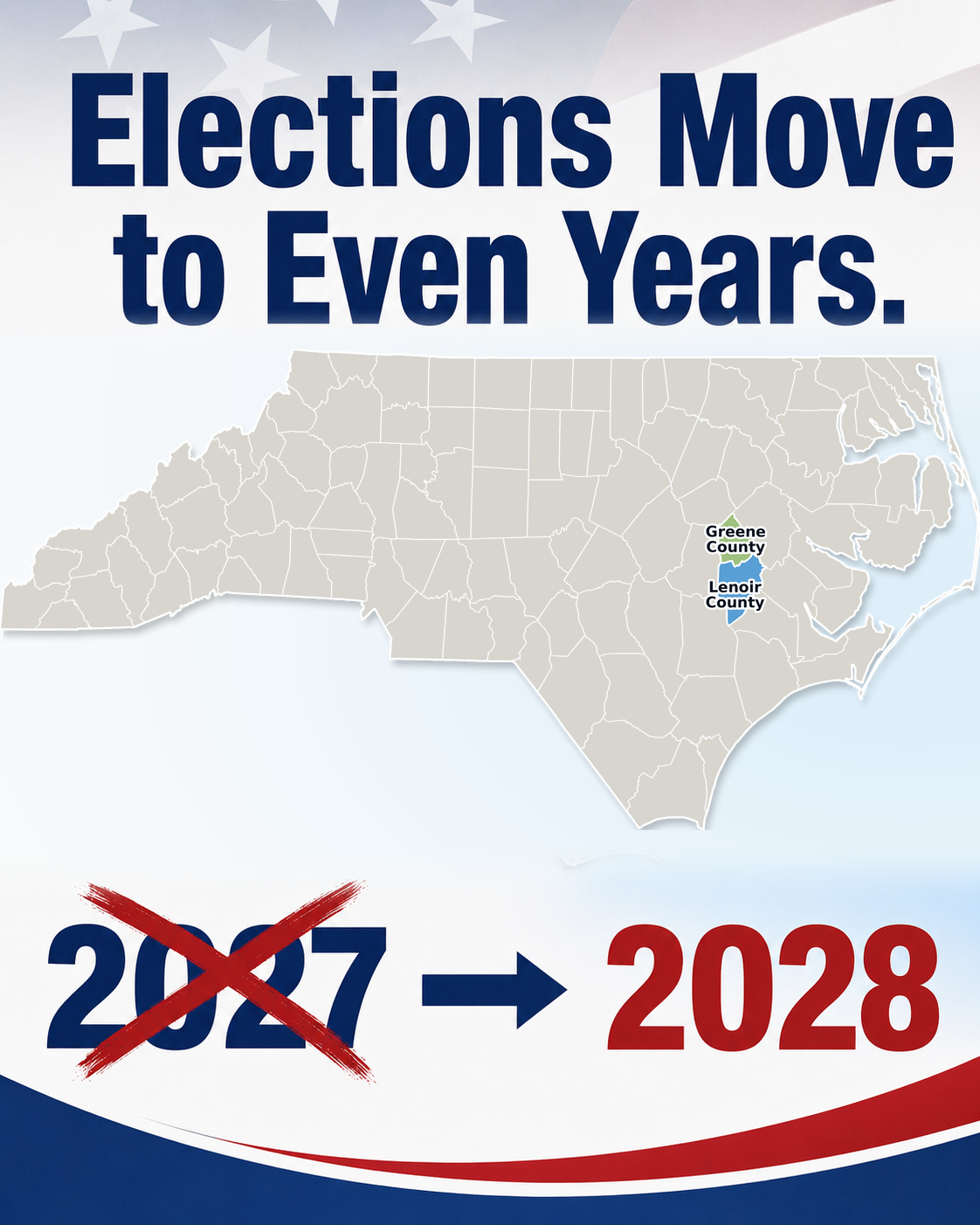 Pink Hill, Snow Hill elections would move to even years under local bill