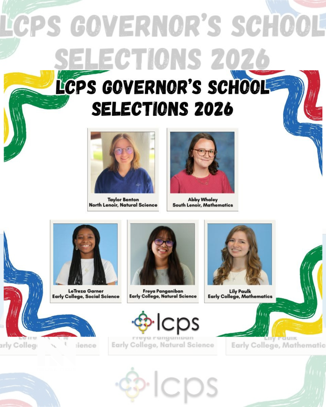 Decade-long trend continues for LCPS with five students heading to Governor’s School
